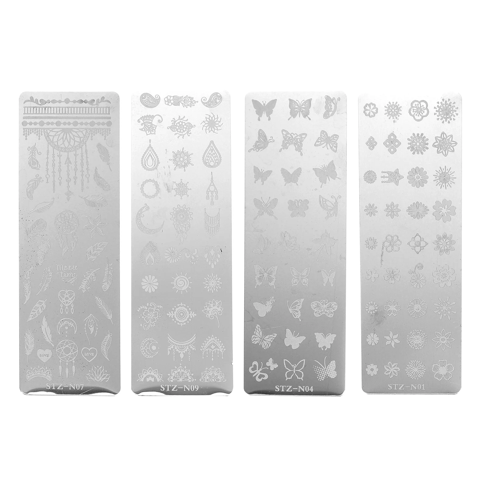 

Nail Stamping Plates Templatesmanicure Stamp Plate Template Diy Vintage Stencilsprinting Floral Butterflies Accessory Polish