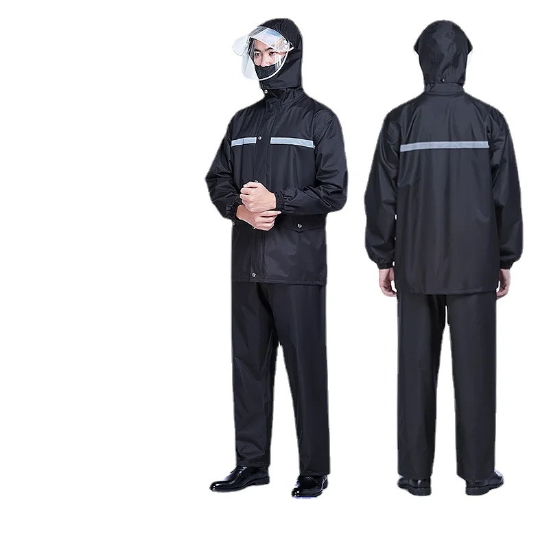 Raincoat Rain Pants Suit Split Men's Female Rainproof Take-out Rider Adult Long Full Body Electric Motorcycle