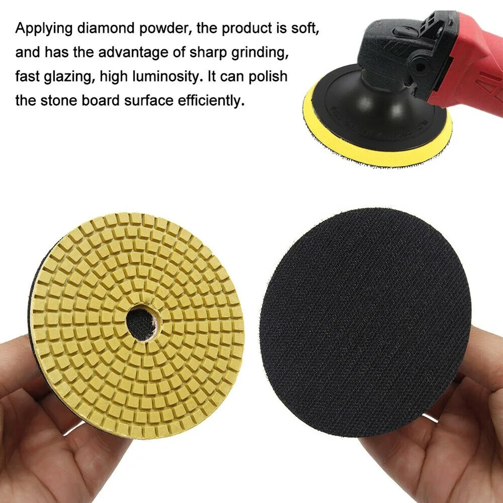 11 шт. 3-дюймовые Алмазные полировальные колодки Набор шлифовальных дисков