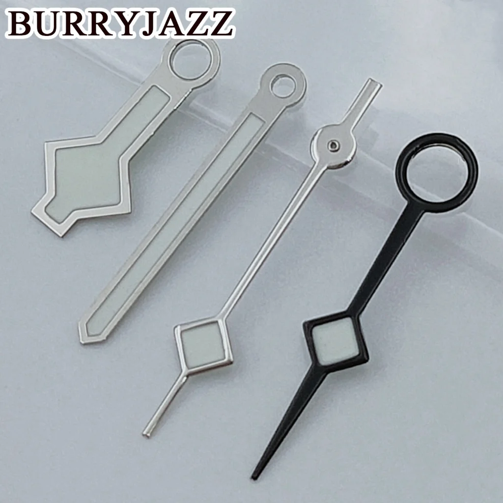 Фото BURRYJAZZ NH34 GMT часы серебряные, черные, золотые, розовые, золотые, зеленые светящиеся стрелки №5