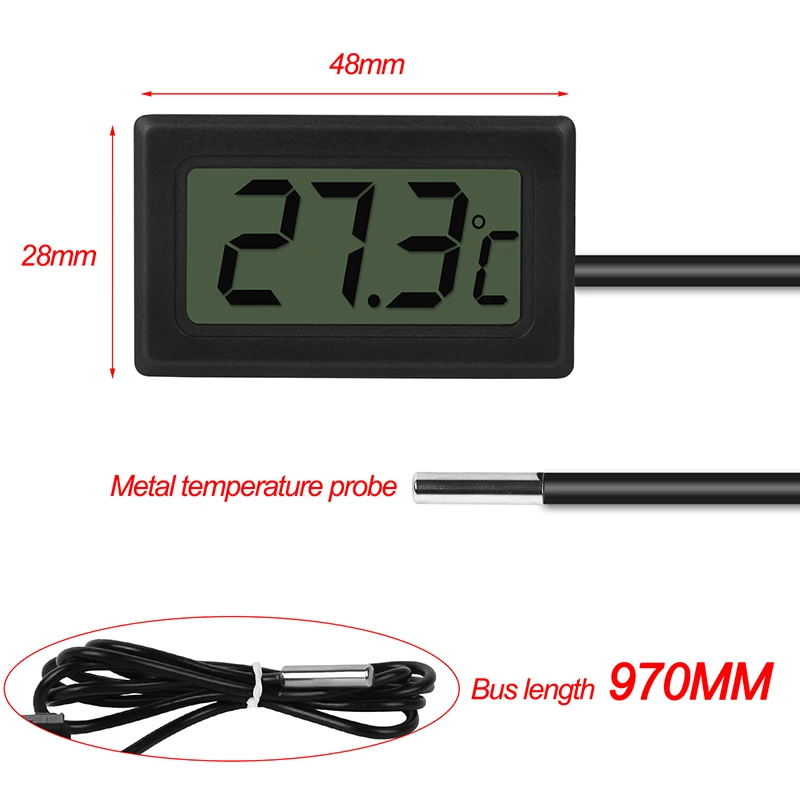 3pcs lcd digital thermometer temperature sensor smart home indoor and outdoor senso meters household electronic thermometer new free global shipping