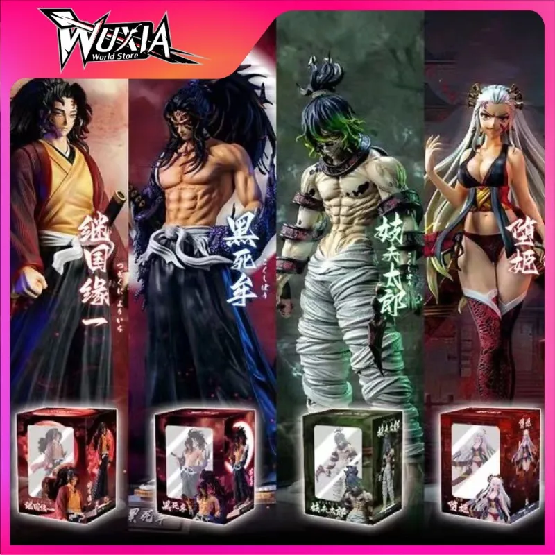 

Demon Slayer Corp anime peripheral PVC figure GK Tsugikuni Yoriichi Kokushibou Collection Statue Model ornament Toy for boy gift