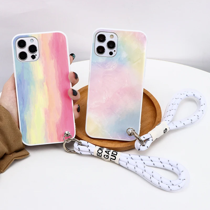 Чехол для телефона радужного цвета iPhone SE 2020 8 7 11 12 13 Pro Max 6 6S Plus 5 5S X XR XS | Мобильные