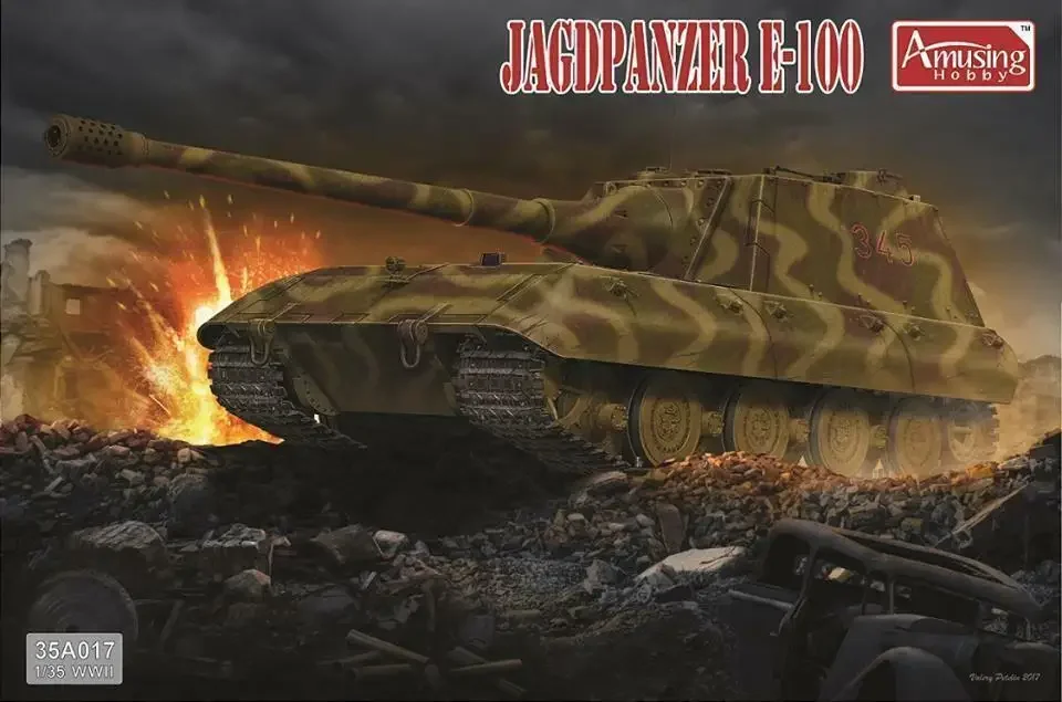 Amusing Hobby 35A017 1/35 Немецкий Jagdpanzer E100 набор моделей