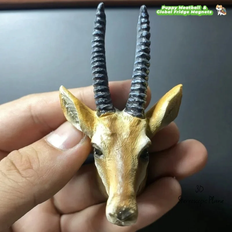 Фото Замбия Мозамбик Путешествия 3D Магнитный Магнит на Холодильник Сувенир Blackbuck Антилопа Ремесло Магнитное Украшение №1