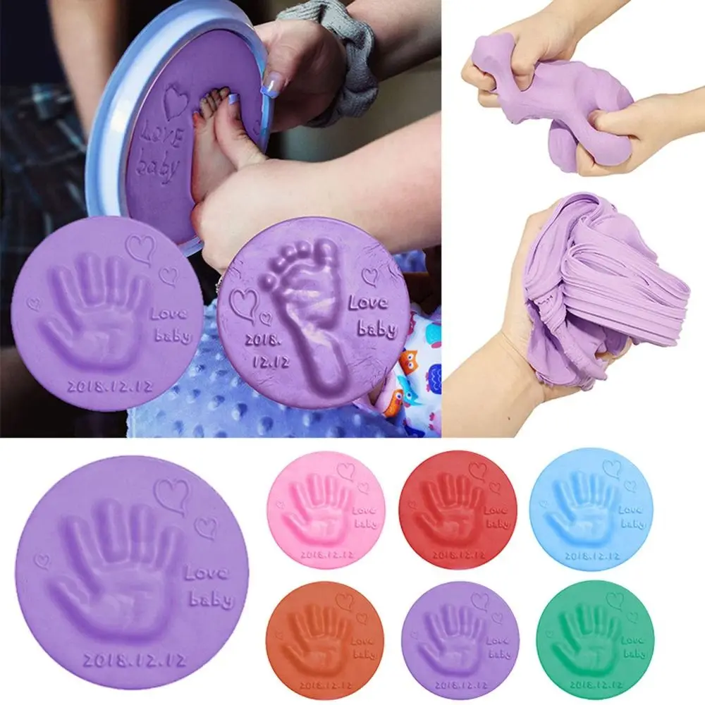 

Children Clays & Doughs Impressive Keepsake Clay Fluffy Newborn Baby Handprint Plasticine Learning Footprint Mud