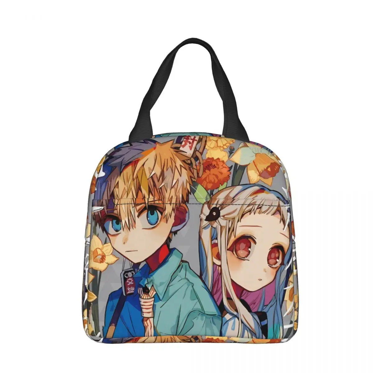 

Jibaku Shounen Blue Lunch Bag box Comic Toilet Bound Children Aluminum Bag Foil Portable Lunchbox