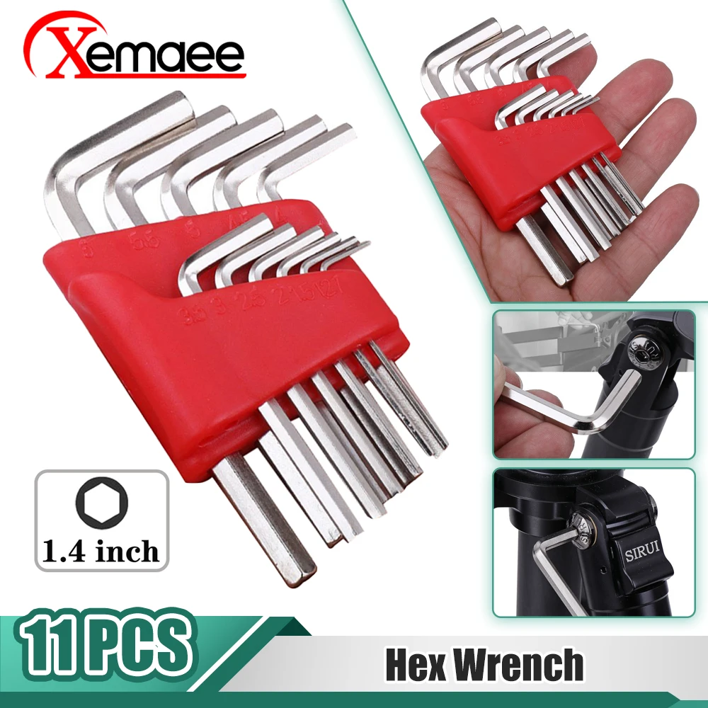 

5/8/11 Piece Allen Keys Metric Wrench Inch Wrench L Wrench Size Allen Key Short Arm Vehicle Repair Tool Set Home Hand Tools