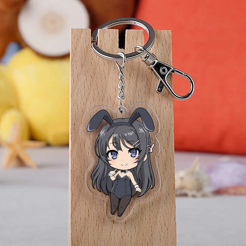 Shiizawa Satou Sakurajima Mayumi Hanabi Popular Game 2D Peripheral Transparent Acrylic Keychain Cute Backpack Pendant