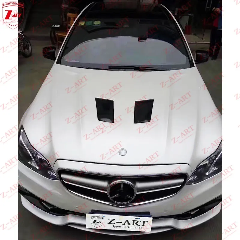 Z-ART 2013-2016 крышка двигателя из углеродного волокна для Mercedes Benz E класса W212