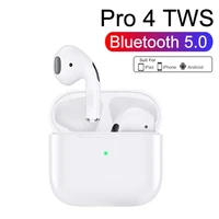 pro 4 tws wireless earphones rename bluetooth 5 0 mini earbuds with charging case sports handsfree headset for smart phones