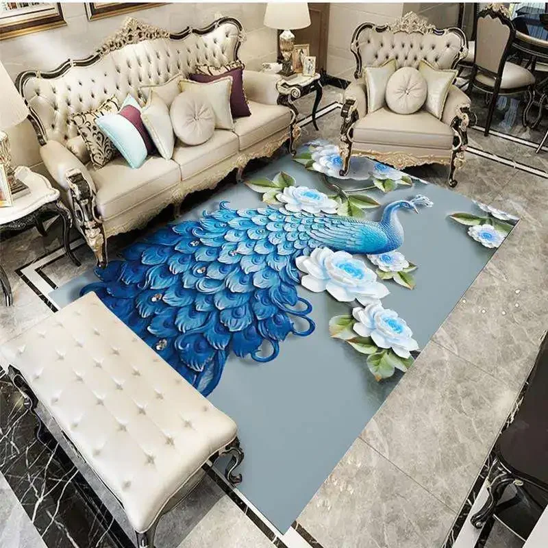 Мультяшный ковер с 3D принтом нескользящий игровой коврик для детской комнаты