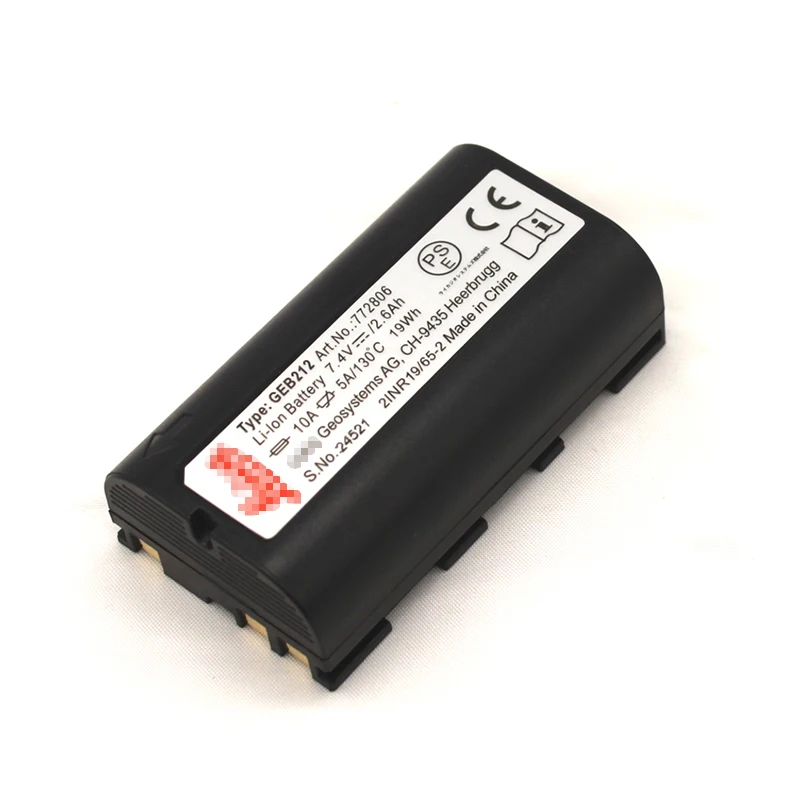 Фото Аккумулятор Li-ion GEB212 7.4V 2600mAh для тахеометра Leic Flexline TPS1200 серии Builder, сменный, перезаряжаемый №1