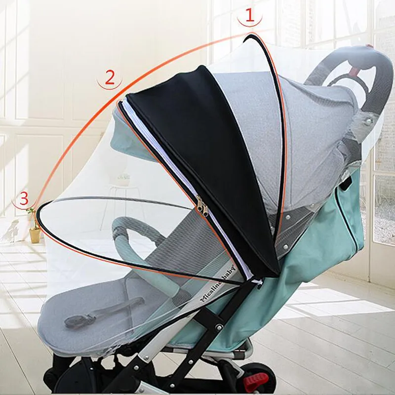 Unversal Baby Stroller Sun Shade Mosquito Net Bug Nets Visor Canopy Cover Hood Pushchair Pram Yoya Yoyo Accessories Babyzen | Мать и
