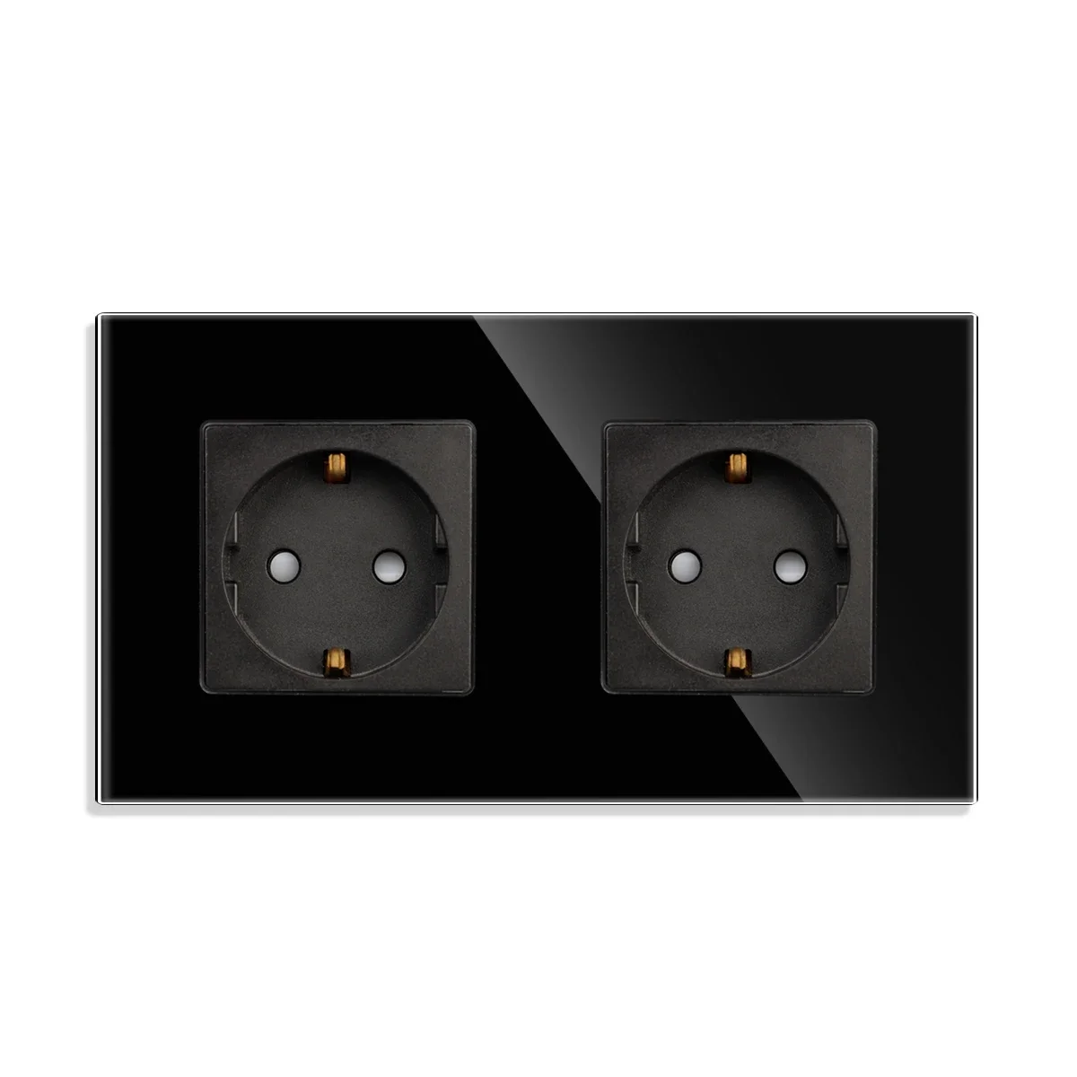 

Bingoelec Европейская настенная розетка со стеклянной панелью 16A 220В белая/черная