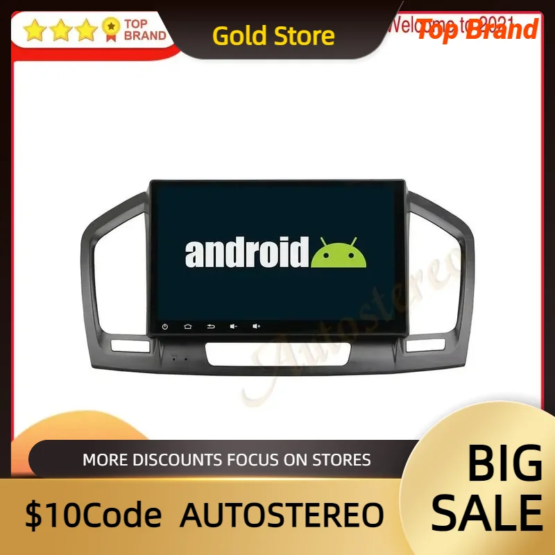 Carplay Android 14 для Opel Insigina 2009-2013 автомобильный головное устройство радиоприемник