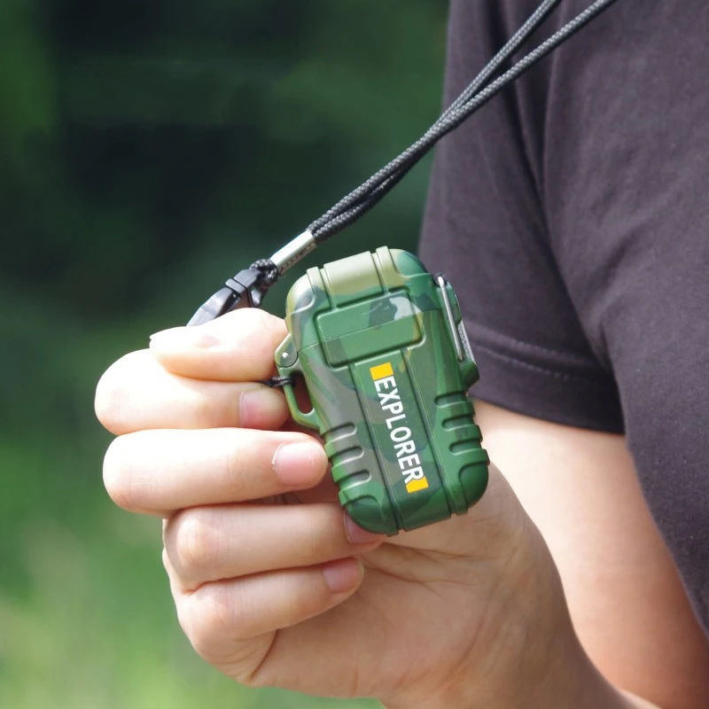 Электрическая зажигалка с двойной дугой и USB-зарядкой портативная ветрозащитная