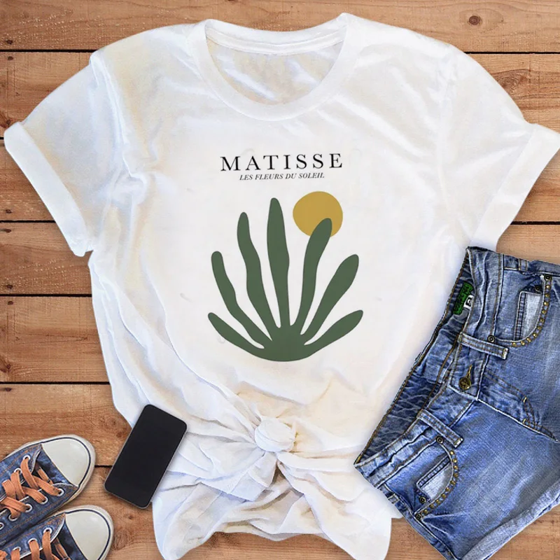 

Women's Cartoon Letter Print Top Short Sleeve T-shirt Fashion Casual Sweet Trend 90s Summer T-shirt Fashion Pattern White T-shir