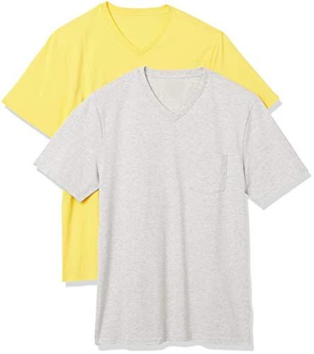 

Желтый белый V-образный вырез для фитнеса с коротким рукавом