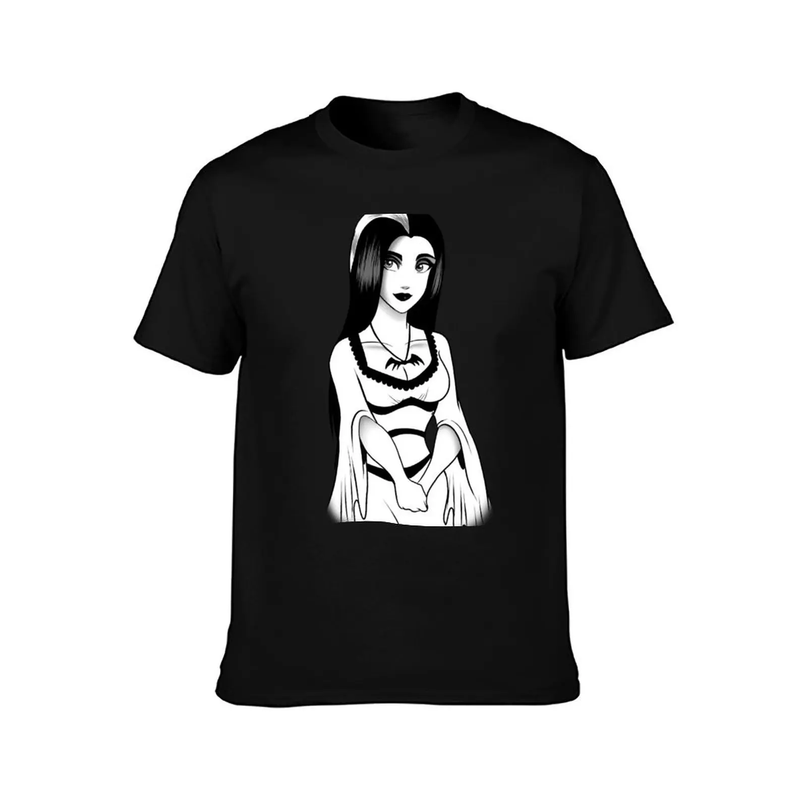 Фото Футболка Lily Munster, базовая футболка, мужские футболки, повседневная футболка, персонализированная футболка №2