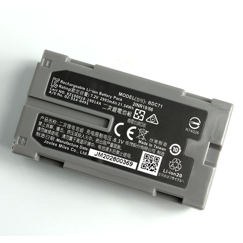 

7.2V 2993mAh battery BDC71 for SET/ NET 210/510/610 DL-502/503 Total Station