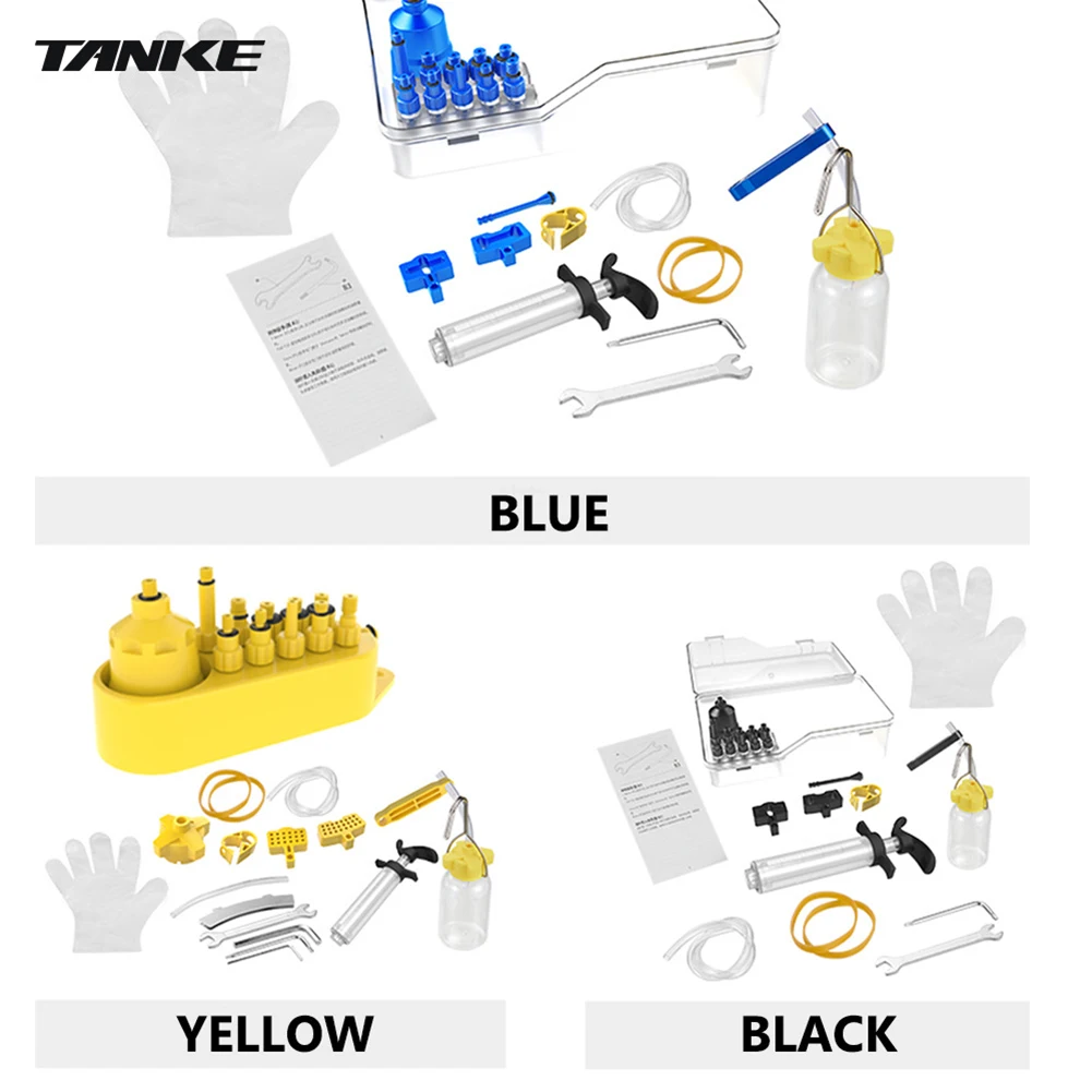 

TANKE Hydraulic Disc Brake Bleed Kit Mineral Oil Change Tool For SHIMANO SRAM Multifunctional Disc Brake Oil Change Tool