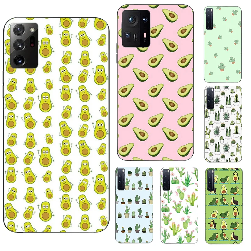 Милый чехол для телефона с авокадо КАКТУСОМ Redmi Note 9 10 11 Pro 7 8A 8Pro 9A 9S чехлы Xiaomi Mi 10T