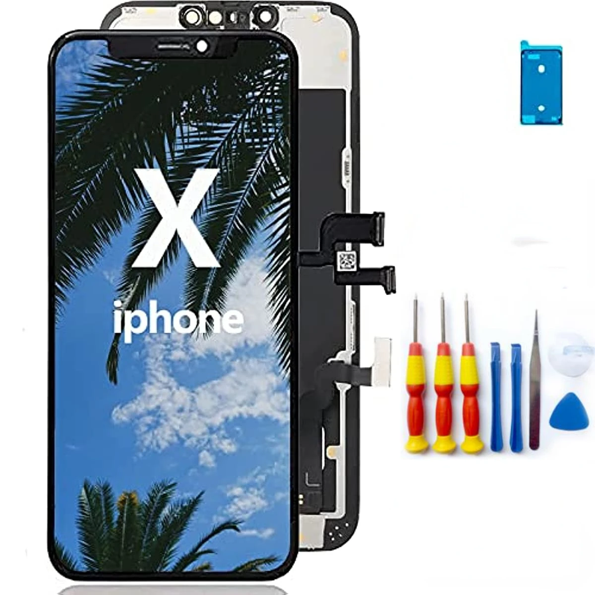 

Screen Replacement for iPhone X A1865 A1901 A1902 5.8 inch iPhone X LCD Display Touch Screen Digitizer Assembly with Repair Tool