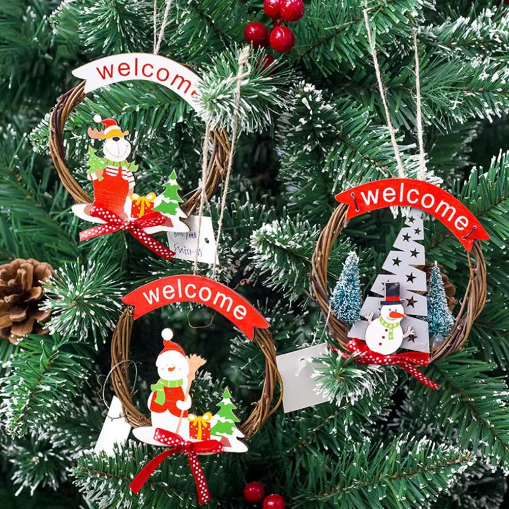 Рождественская гирлянда красивая портативная декоративная подвеска-кольцо в