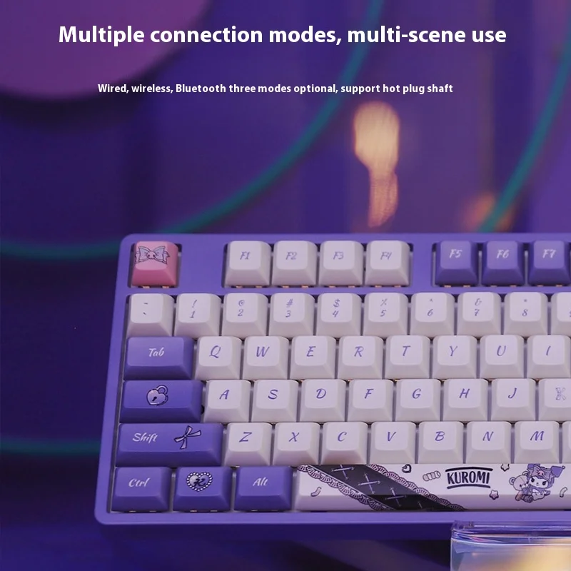 Беспроводная механическая клавиатура Akko 5108b игровая Bluetooth с тремя режимами Rgb