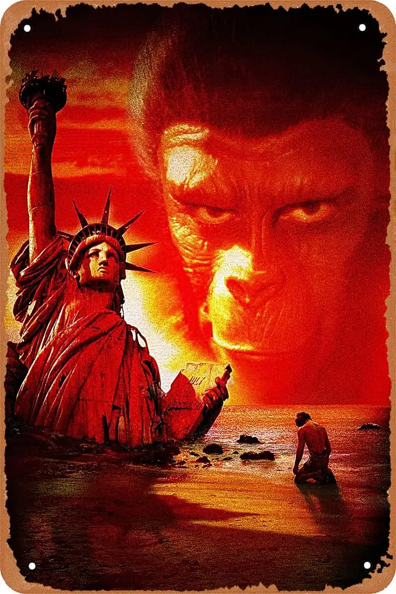 Hofrows ntge Moe Tn Sgn Plnet of The pes Post Metl Plque Decor Gfts 812 nch