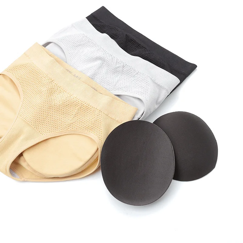 Трусики женские с подкладкой из губки пуш-ап средней посадки |