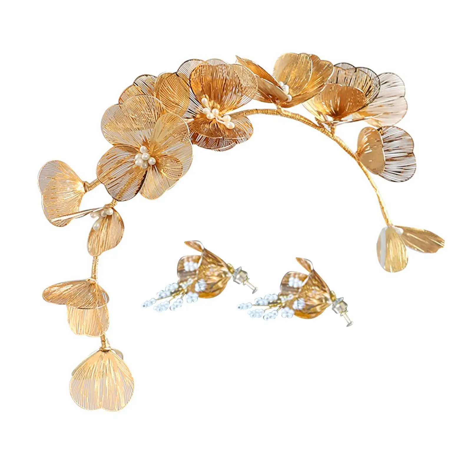 

Головная повязка для волос с серьгами свадебные волосы для дня рождения Выпускной головной убор