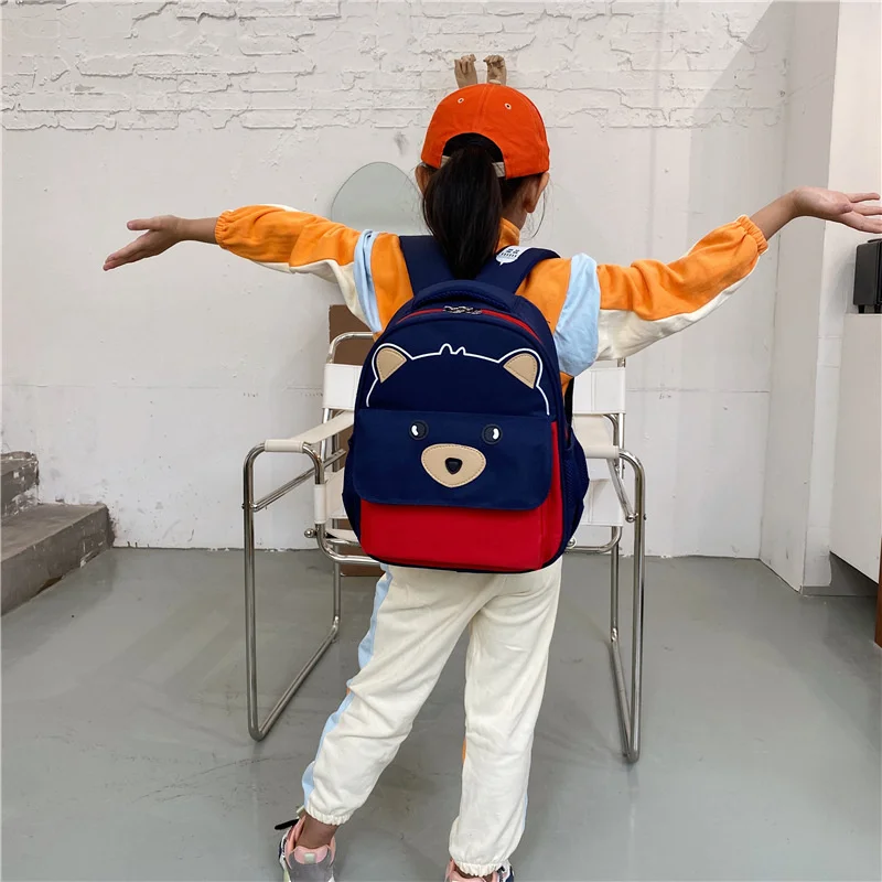 OSLD Bear Boys and Girls Student Schoolbags New Young Children's Bag Breathable Kindergarten Training Remedial Class Backpack