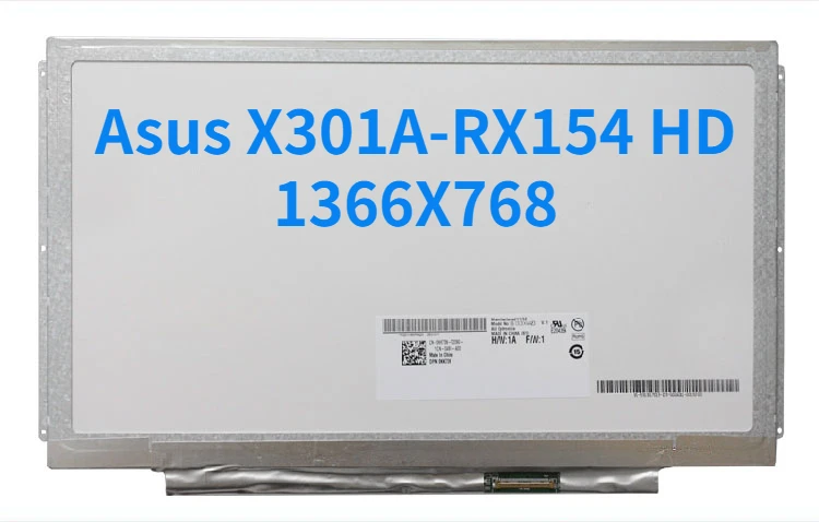 

Яркий светодиодный экран 13,3 дюйма для Asus матрица ноутбука HD 1366x76 8, 40-контактный ЖК-экран