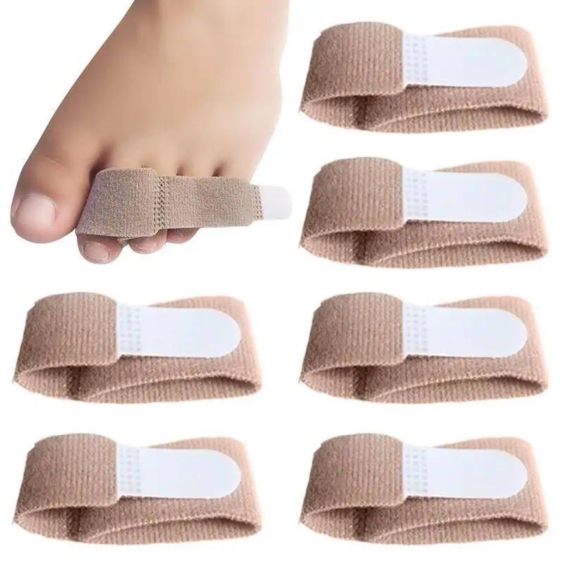 

Hammer Toe Corrector 6pcs Breathable Toe Corrector Bandages Toe Separators Big Toe Spacers For Correcting Hammer Toes Broken