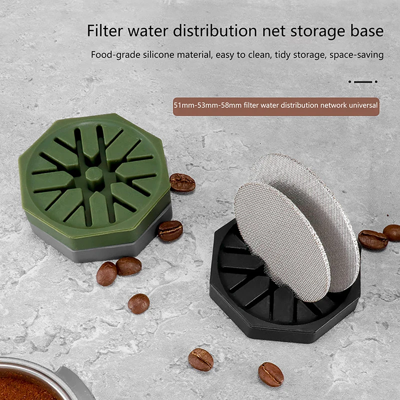 

Silicone Espresso Puck Screen Holder Coffee Filter Screen Holder for 51/53/58mm Coffee Filters Espresso Machine Puck Stand
