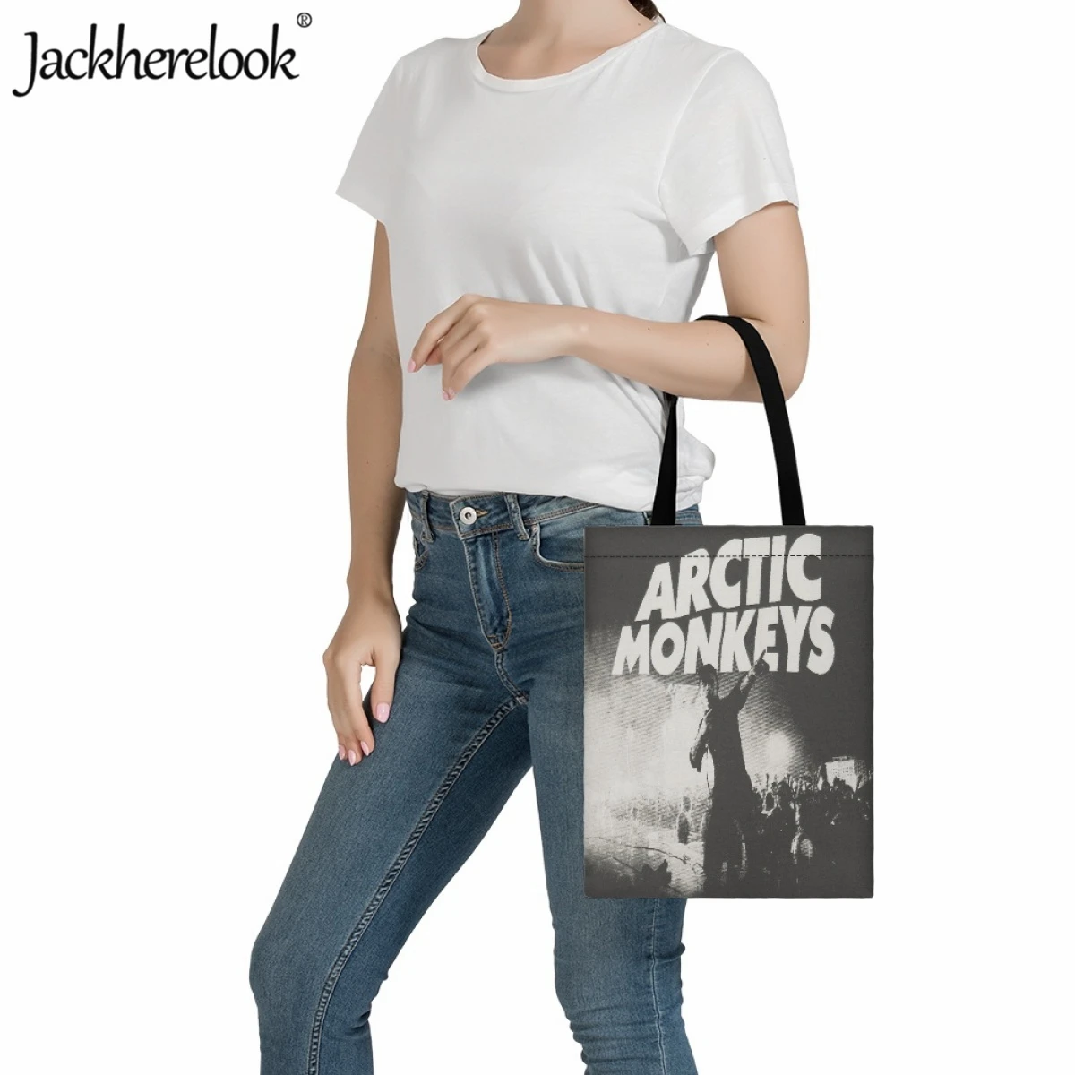 Jackherelook звуковая волна рок-группа арктические обезьяны женская сумка для покупок
