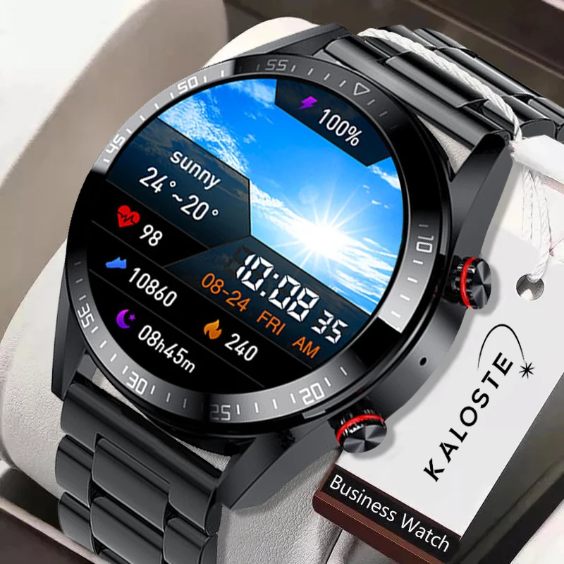 

2021 New 454*454 Screen Smart Watch Always Display The Time Bluetooth Call Local Music Smartwatch For Mens Android TWS Earphones