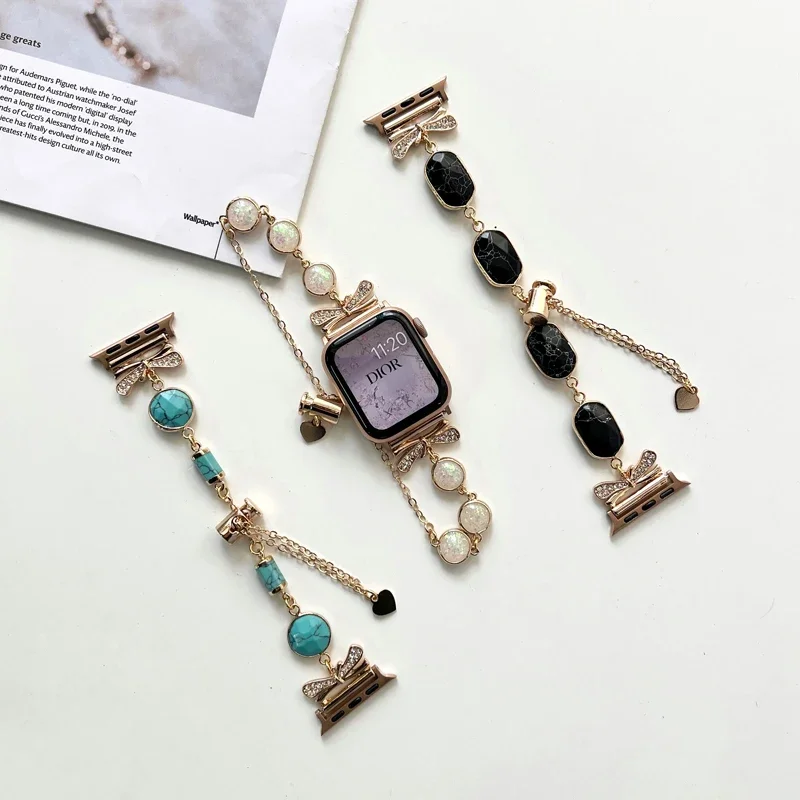 Ремешок металлический для Apple Watch Band 40 мм 44 45 41 38 42 49 звеньевой браслет iWatch Series 987Se6543