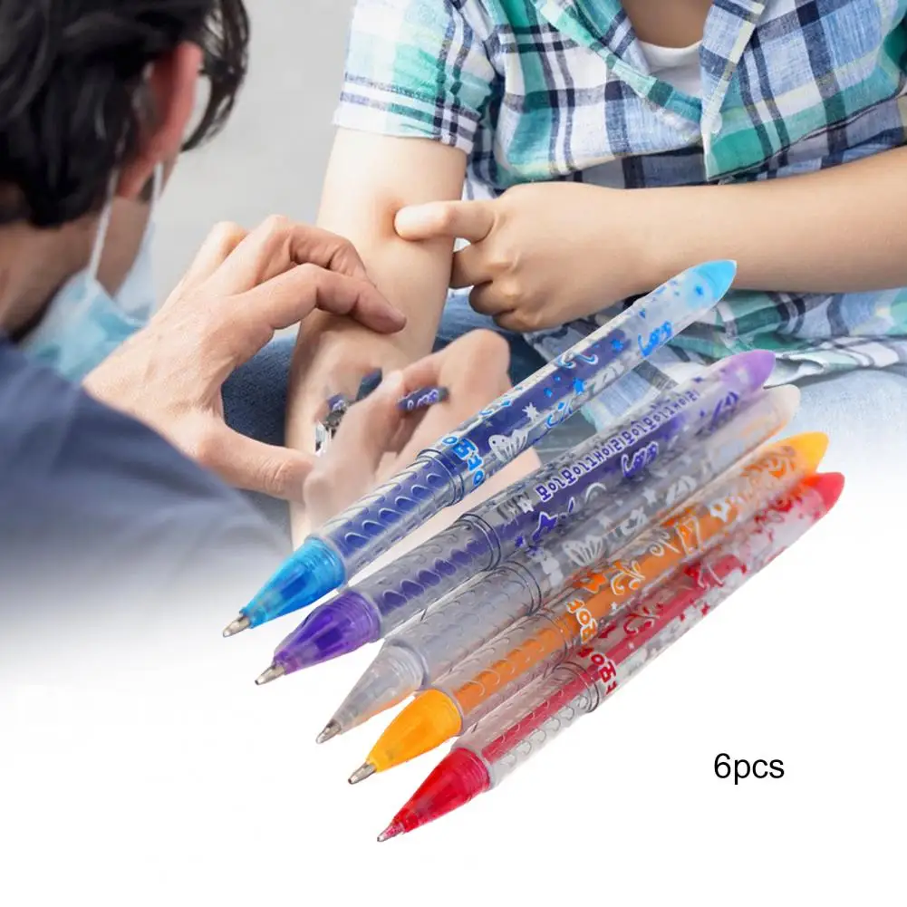 

6 шт./компл. ежедневная тату-ручка для девочек, ручные карандаши для макияжа, простые в использовании мелки для рисования лица, портативные