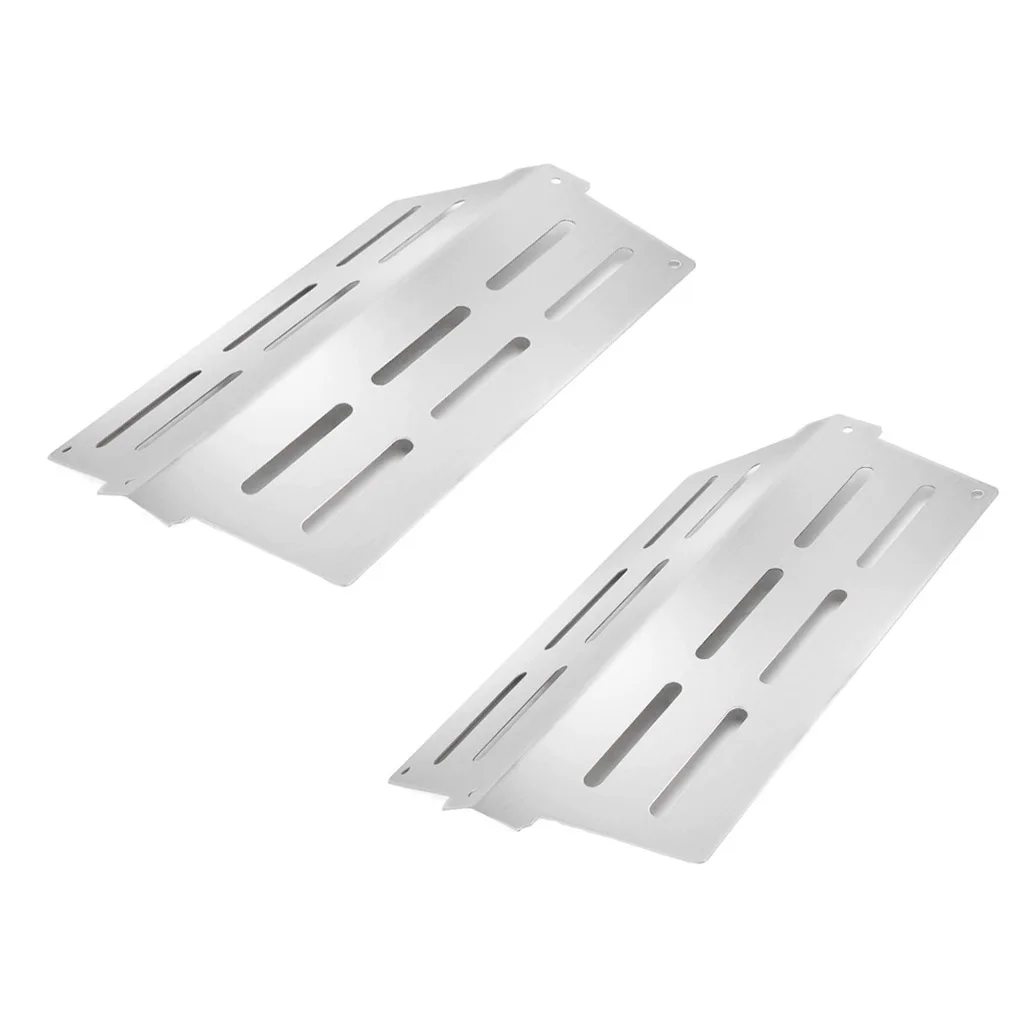 

2pcs Barbecue Heat Deflectors Stainless Steel Grill Parts Replacement for Weber Genesis 310 320 330