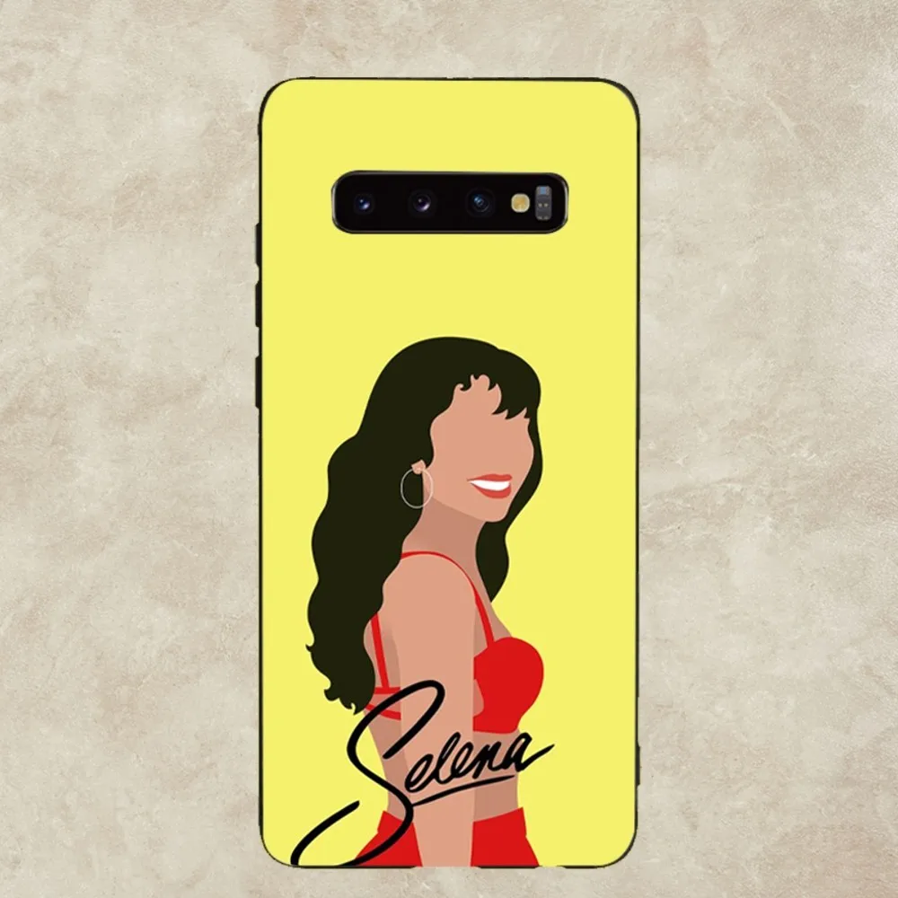 Чехол для телефона S-Selena Q-Quintanilla siinger Samsung Galaxy A52 A12 A51 S21 Edge S22 ULTRA S23 S20LITE Plus Ultra Black Cover