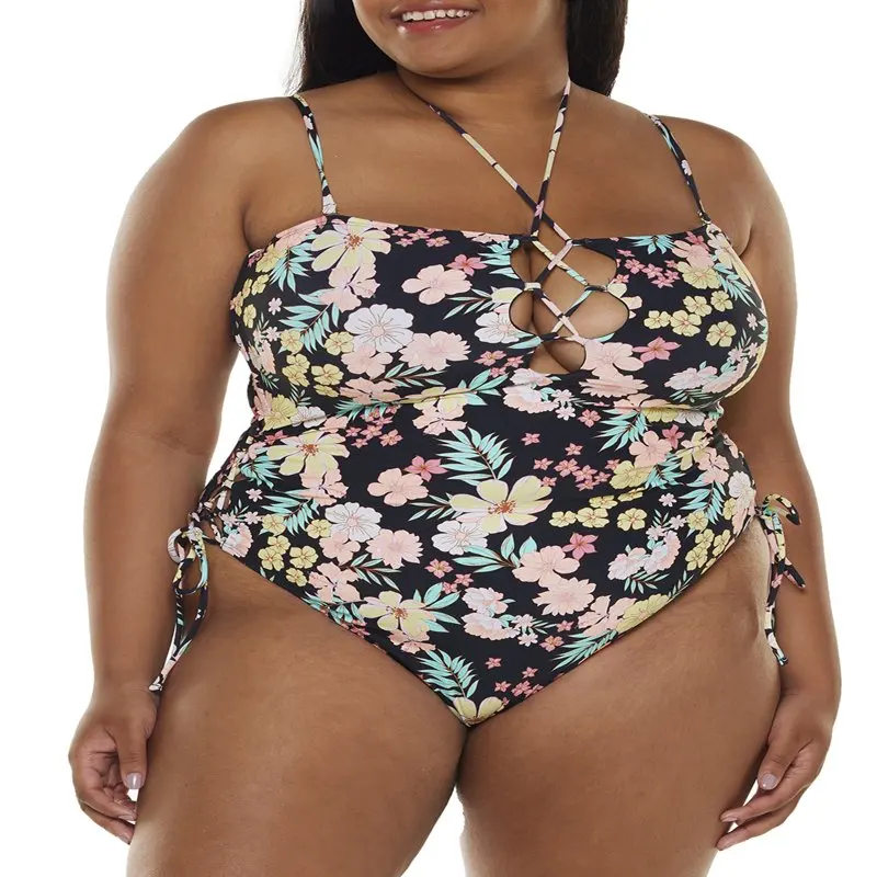 

Купальный костюм со шнуровкой, Цельный купальник, пляжные наряды для женщин