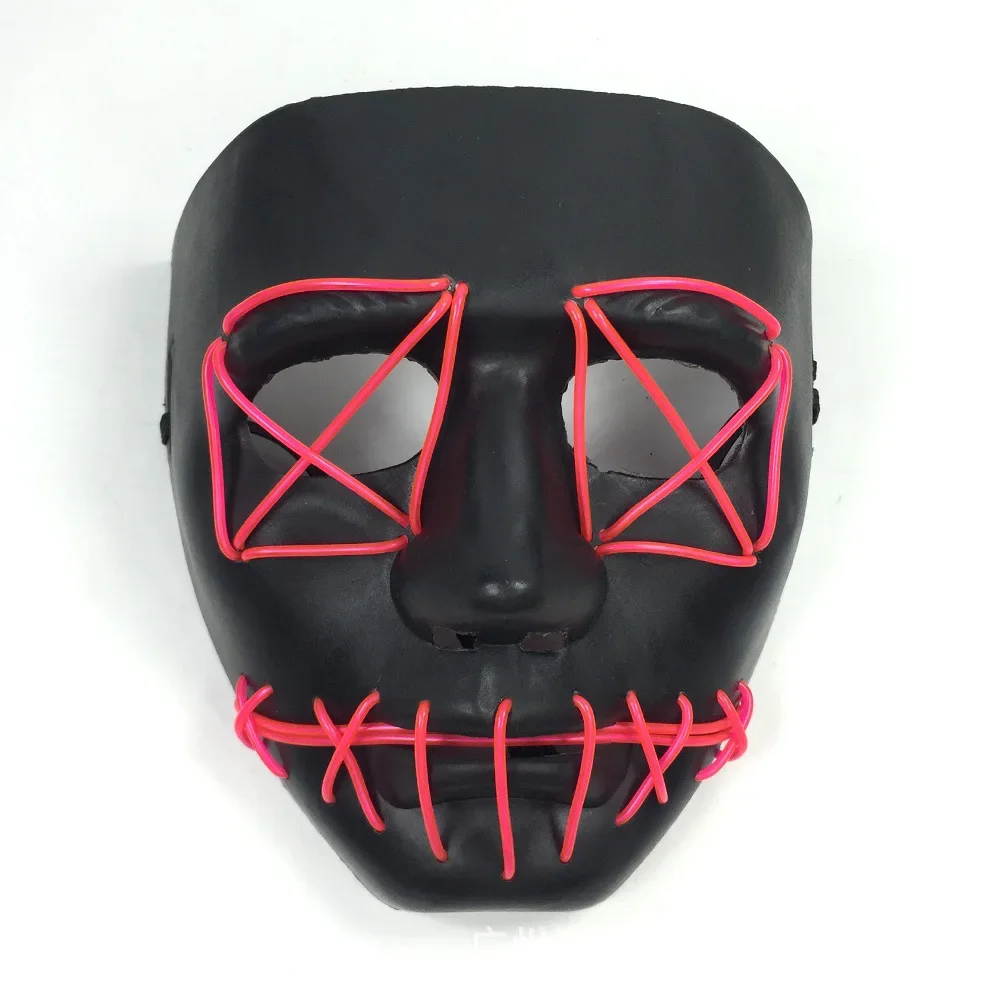 Светящаяся маска для лица светящаяся Хэллоуина