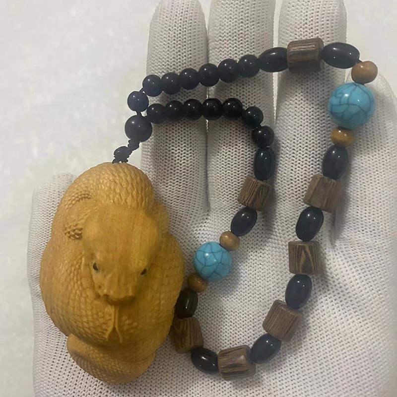 Деревянная статуя питон QIANFANEIVES