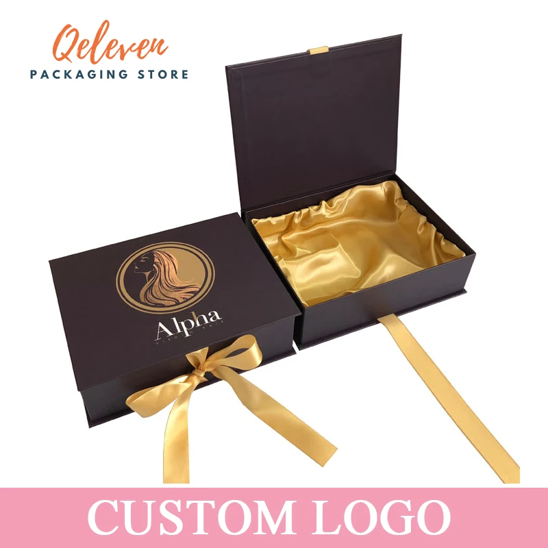 

Custom Logo Handmade Recycled Cardboard Packaging Magnetic Closure Black Foldable Paper Gift Boxeper Gift Boxes For Shoe Clothes
