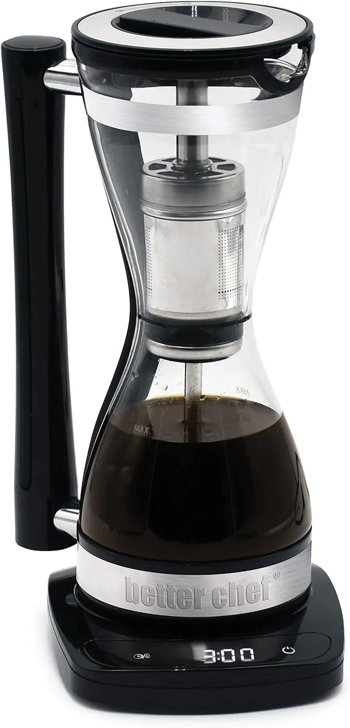 

Coffee Maker | 8 oz Single Serve Brewer | 3 Brew Strength Settings | Stainless Steel Permanent Filter | 30 Minute Keep Warm | Be
