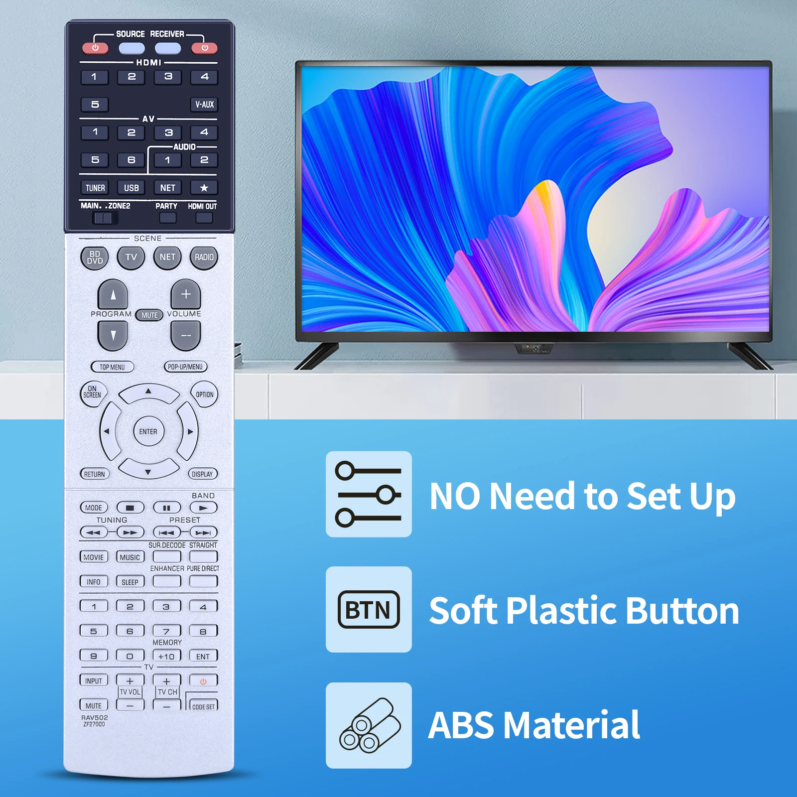 Новый пульт дистанционного управления RAV502 ZF27000 для AV-ресивера YAMAHA RX-V775 RXV775