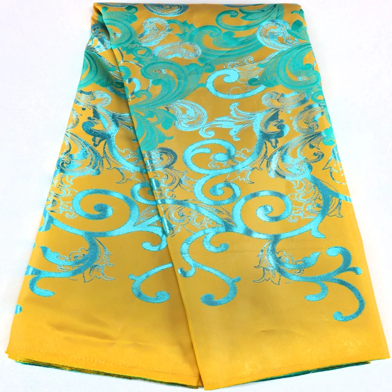 Новинка 2023 блестящая жаккардовая кружевная ткань 5 ярдов Дубайский дизайн